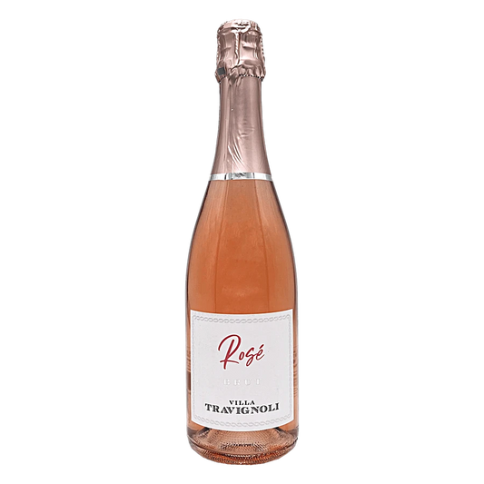 Spumante Brut Rosé - Zona di produzione: zone collinari di Pelago nell'area del Chianti Rufina. Terreni argillosi, marnosi e calcarei che si affacciano sulla valle dell'Arno ad est di Firenze. Esposizione: sud. Altitudine: 200/350 m s.l.m. Vitigni: Sangiovese (40%), Merlot (60%). Sistema allevamento: cordone speronato. Raccolta uve: prima metà di settembre. Vinificazione: fermentazione delle uve per 10 giorni in tini di acciaio termoregolati (19/20°C). Maturazione: 3 mesi in acciaio e spumantizzazione con