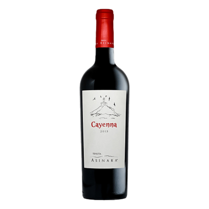 CAYENNA Rosso IGT Isola dei Nuraghi Magnum - Classificazione: Vino Rosso Isola dei Nuraghi IGT. Uvaggio: Cabernet Sauvignon, Syrah, Merlot, Cabernet Franc, Grenache. Comune di produzione: Sorso (SS). Altitudine terreno: 70 mt slm. Tipo di Suolo: Medio Impasto – Sabbioso con discreta presenza di scheletro. Sistema di allevamento: Cordone speronato. Densità di impianto: 5681 ceppi/ha. Resa per ettaro: 25 q.li/ha. Vendemmia: Manuale, nella prima decade di Ottobre. Vinificazione: Raffreddamento delle uve vende