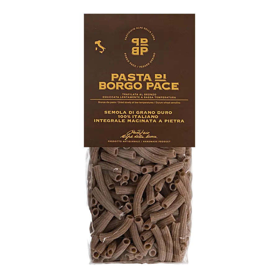 Wholewheat Maccheroncini | Pasta of Borgo Pace – unitaliano.com