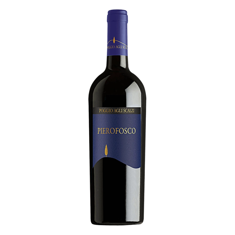 Poggio Agli Scalzi Pierofosco IGT - Uvaggio: Cabernet Sauvignon, Merlot Area di produzione: Toscana Alcol: 14,00% vol Vendemmia : Ottobre Vinificazione: fermentazione sulle bucce per 12 giorni in vasche d’acciaio, temperatura controllata non superiore a 25° con follature, rimontaggi e delestage. Invecchiamento: affinato 14 mesi in barrique di rovere francesi ed elevato in bottiglia. Colore: Rosso rubino intenso. Bouquet: Frutti rossi e spezie e sentori di viola. Gusto: Elegante, robusto e rotondo. Food pai