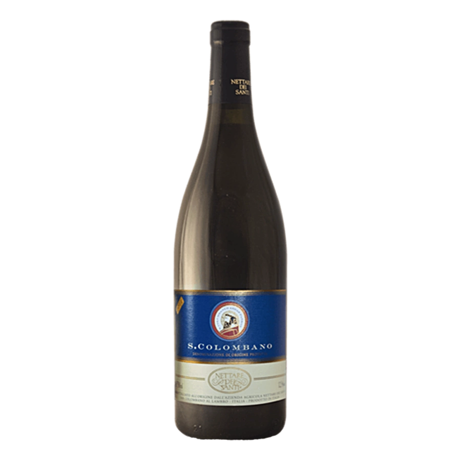 San Colombano DOC - Classificazione: Vino rosso Dop San Colombano Vivace Uvaggio:Barbera 35%, Croatina 45%, Uva Rara 8%, altre uve rosse 12%sistema di allevamento: guyotdensità : 4500 viti/ettaro Vinificazione:Raggiunta una giusta maturazione, le uve vengono raccolte manualmente in piccole ceste, trasportate con carri vendemmia alla cantina, diraspate delicatamente. La classica fermentazione in rosso avviene in vinificatori di acciaio da 150 hl dotati di tecnologie che esaltano scelte legate alla tradizion