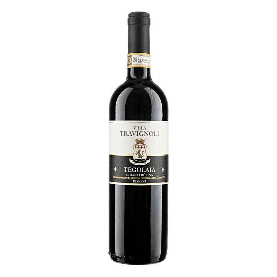 Tegolaia Riserva Chianti Rufina DOCG - Zona di produzione: zone collinari di Pelago nell'area del Chianti Rufina. Terreni argillosi, marnosi e calcarei che si affacciano sulla valle dell'Arno ad est di Firenze. Esposizione: sud. Altitudine: 200/350 m s.l.m. Sistema allevamento: cordone speronato. Vitigni: Sangiovese, Merlot, Cabernet Sauvignon. Raccolta uve: prima metà di ottobre. Vinificazione: fermentazione delle uve per 15 giorni in tini di acciaio termoregolati (28/30°C). Svinatura e poi fermentazione