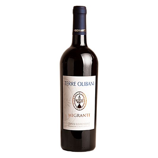 Terre Olibani DOC - Il Terre Olibani nasce dai nostri vigneti esposti a mezzogiorno. Il suo profumo fresco e fruttato e il suo sapore fragrante fa si che sia un vino gradevole al palato, accompagna qualunque menù. Vinificato in acciaio, si spoglia per decantazione naturale e per questo può contenere residui cristallini. TIPOLOGIA DEL TERRENO: Limoso, argilloso, calcareo VARIETÀ DELLE UVE: Cesanese 100% CAPACITÀ: 0,75 lt VINIFICAZIONE: Serbatoio di acciaio per 24 mesi e affinamento in bottiglia per 24 mesi.