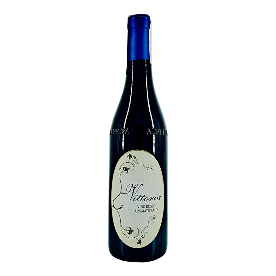 Vittoria Vino Aromatizzato con elegante astuccio in legno - Vino di vitigno croattina.L’infuso usato per la lavorazione del vino aromatizzato e’ composto da queste erbe e spezie messe a macerazione in alcool a 60 gradi. All'assaggio profumi di:china calissaiaassenzio romanogarofano chiodicannellanoce moscatacoriandoloraberbaro cinesearancio amaro venduto da Az. Agr. Fassino Giuseppe al prezzo di €21 | unitaliano.com