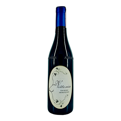 Vittoria Vino Aromatizzato con elegante astuccio in legno - Vino di vitigno croattina.L’infuso usato per la lavorazione del vino aromatizzato e’ composto da queste erbe e spezie messe a macerazione in alcool a 60 gradi. All'assaggio profumi di:china calissaiaassenzio romanogarofano chiodicannellanoce moscatacoriandoloraberbaro cinesearancio amaro venduto da Az. Agr. Fassino Giuseppe al prezzo di €21 | unitaliano.com