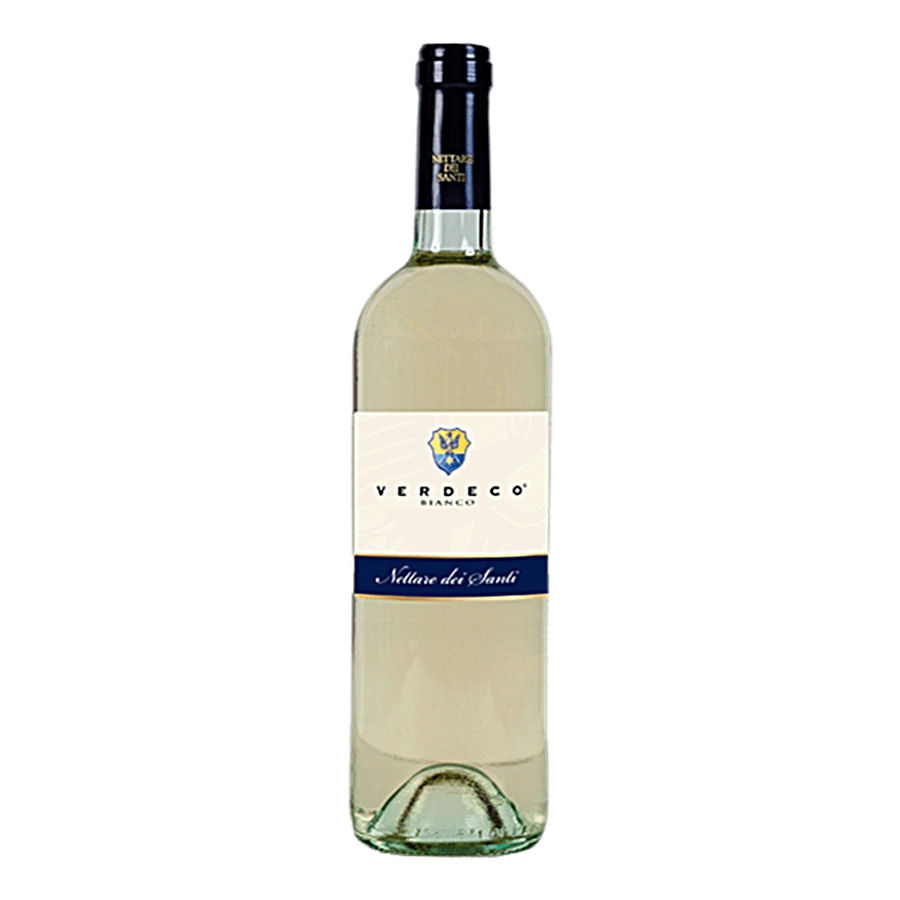 Verdeco IGT - ﻿Classificazione: Vino da tavola bianco fermo Uvaggio:Chardonnay, Verdea sistema di allevamento: guyot densità: 4500 viti/ettaroVinificazione:Raggiunta la maturazione, le uve vengono raccolte manualmente in ceste, rovesciate in carri vendemmia e trasportate alla cantina, dove vengono diraspate delicatamente. Soffice pressatura con presse pneumatiche; il mosto ottenuto fermenta, a temperatura 16–18°, in serbatoi d'acciaio.Gradazione: 12°Acidità: 5,6Colore: giallo paglierinoProfumo: floreale e